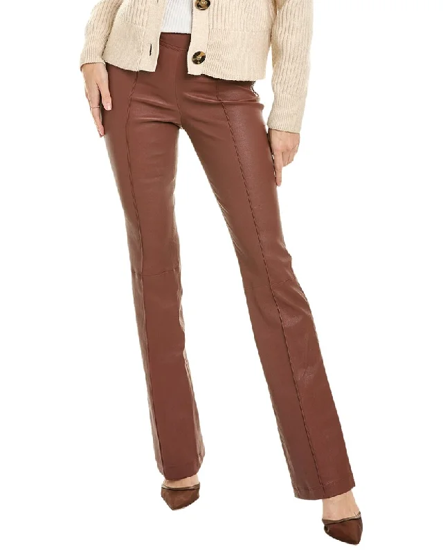 women's sustainable pantsHelmut Lang Bootcut Leather Pant