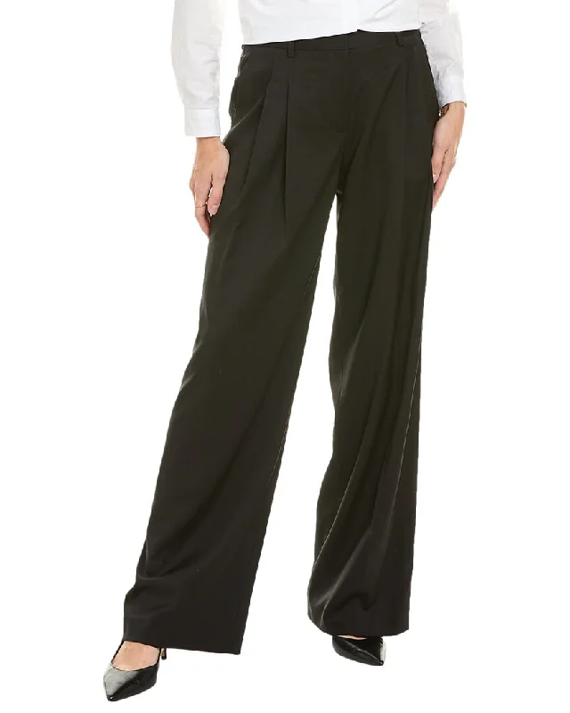 women's formal pantsHelmut Lang Pleated Wool Pant