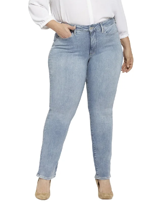 women's relaxed-fit pantsNYDJ Plus Marilyn Haley Straight Jean