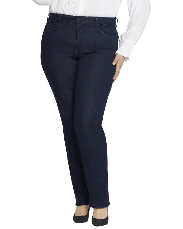 women's silk pantsNYDJ Plus Marilyn Rinse Straight Jean