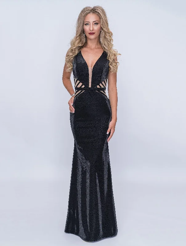 women's wrap dressesNina Canacci Prom Long Formal Sleeveless Dress 6514