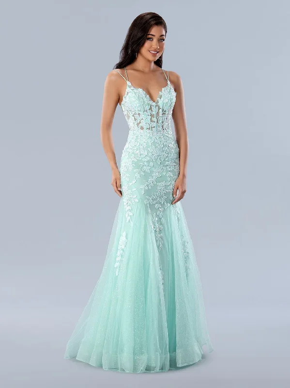 women's flowy dressesStella Couture 24229 Long Formal Prom Glitter Dress