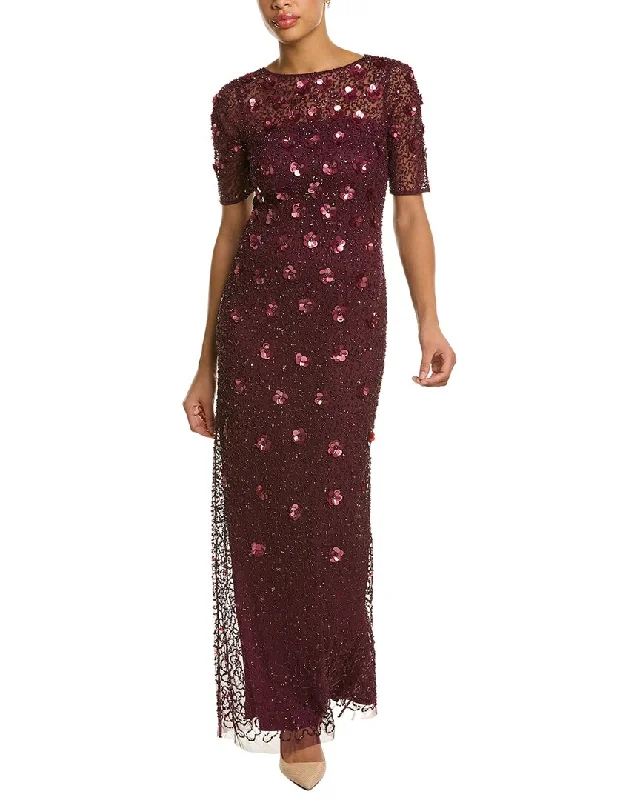 women's bridesmaid dressesAdrianna Papell Beaded Gown