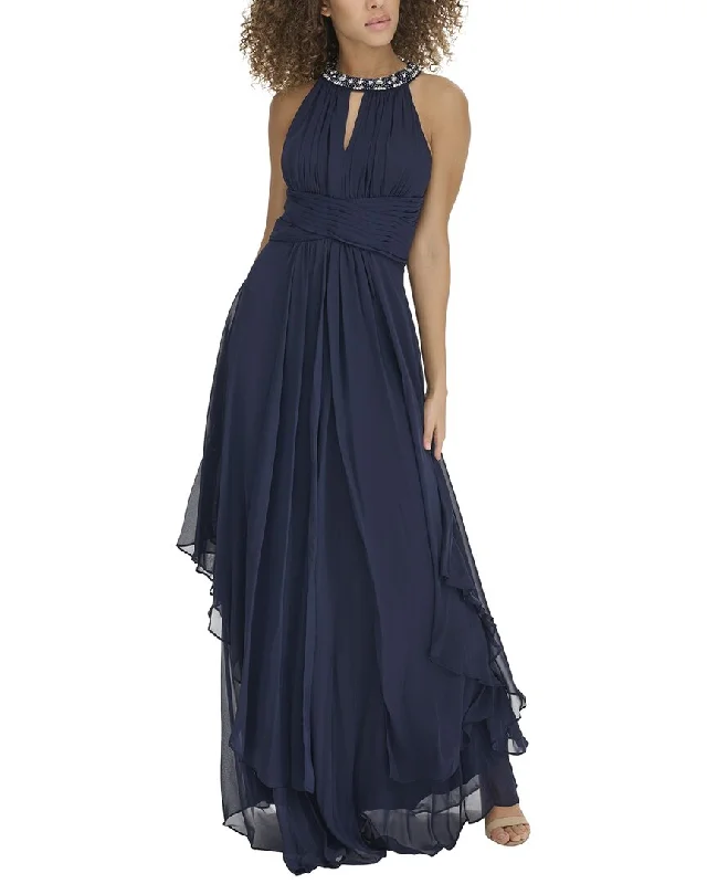 women's glam dressesEliza J Solid Gown