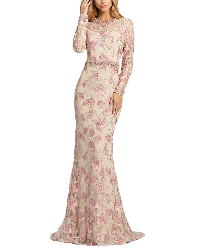 women's lace dressesMac Duggal Column Gown