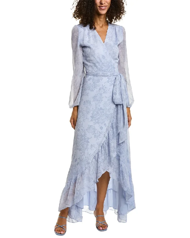 women's work dressesWayf Meryl Wrap Gown